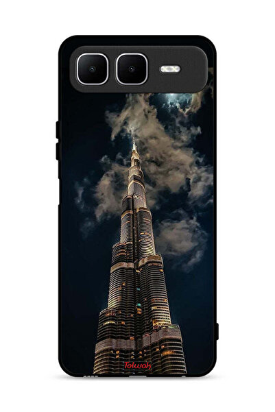 Tolwak Infinix Smart 10 Plus Protective Case Cover Burj Khalifa In Night