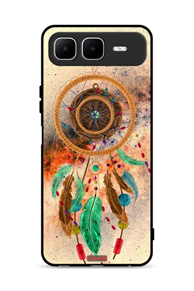 Tolwak غطاء حماية لهاتف إنفينيكس سمارت ١٠ بلس بنقشة ريش ماندالا معلق