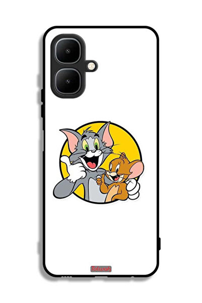 Tolwak غطاء حماية لهاتف إنفينيكس سمارت 10 بتصميم توم وجيري