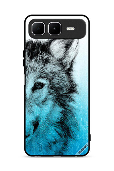 Covernex غطاء حماية من إنفينيكس سمارت 10 بلس بتصميم نصف وجه ذئب