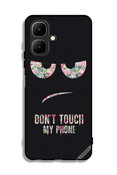 Covernex غطاء حماية لهاتف إنفينيكس سمارت 10 - لا تلمس هاتفي - زهري