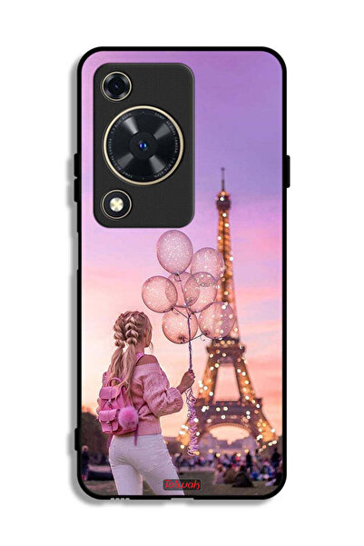 Tolwak غطاء حماية لهاتف هواوي نوفا Y63 بطبعة فتاة تحمل بالونات