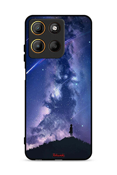 Tolwak غطاء حماية لهاتف موتورولا موتو جي 15 - نجوم متحركة