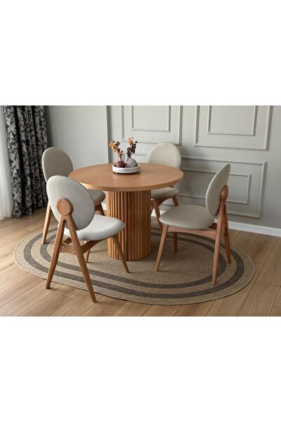 Alaylı Mobilya Koltuk Döşeme ROZET AHŞAP MASA SANDALYE TAKIMI - AHŞAP MUTFAK SANDALYESİ - AHŞAP MUTFAK MASASI - YUVARLAK MASA