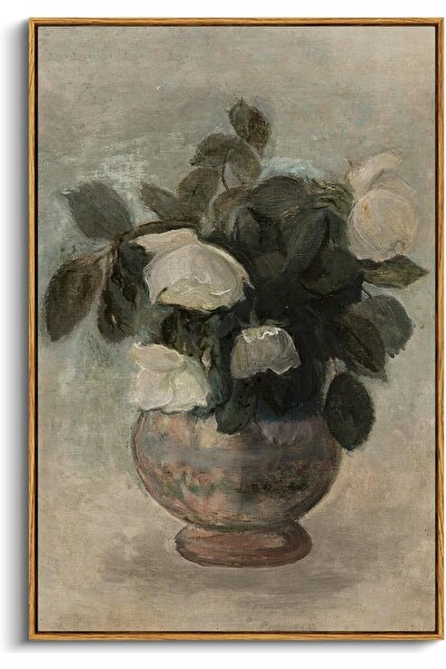 Today Idea Flowers in Vase Paintings - Framed Canvas Wall Art