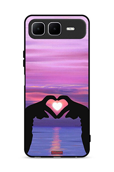 Tolwak غطاء حماية لهاتف إنفينيكس سمارت 10 بلس بتصميم قلب وقمر