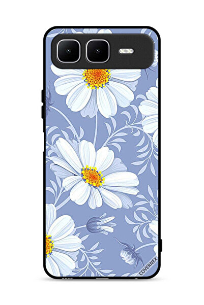 Covernex غطاء حماية لهاتف إنفينيكس سمارت ١٠ بلس بنقشة زهور متفتحة