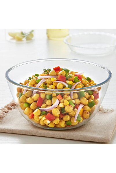 Borosil Mixing & Serving Bowl, 2.5L | Oven, Microwave & Freezer Safe | Scratch & Stain Resistant