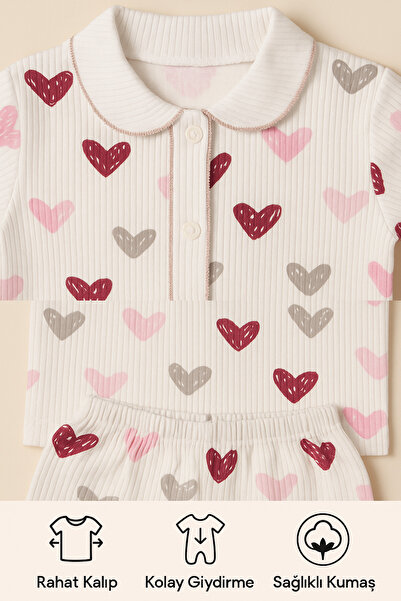 MYZİ STORE Newborn Baby Kids Pajamas Set