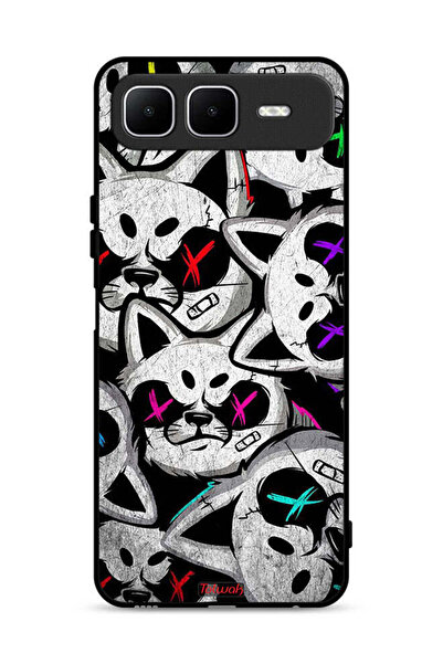 Tolwak غطاء حماية لهاتف إنفينيكس سمارت ١٠ بلس بنقشة قطط مارشميلو