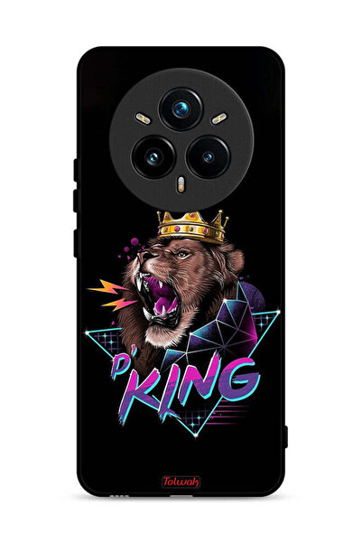 Tolwak غطاء حماية لهاتف Realme 14 Pro Plus 5G برسومات الأسد الملك