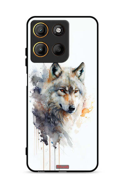 Tolwak غطاء حماية موتورولا موتو جي 15 بتصميم فن الذئب التجريدي