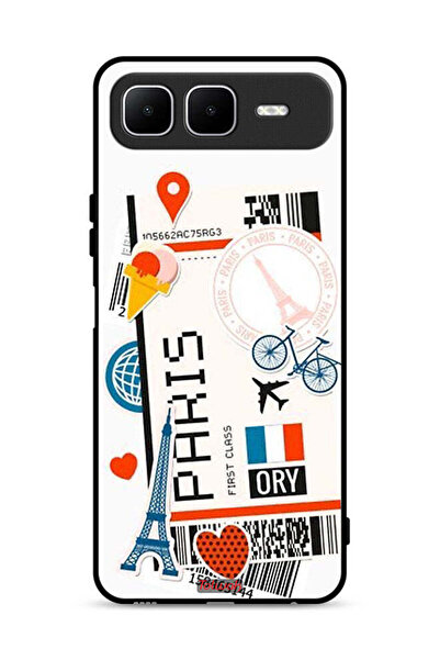 Tolwak غطاء حماية لجهاز Infinix Smart 10 Plus بملصق باريس