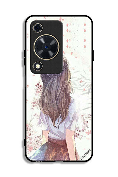 Covernex غطاء حماية لهاتف هواوي نوفا Y72S بطبعة فتاة لطيفة في حالة تفكير عميق