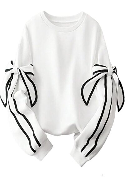 Entel Γυναικείο φούτερ με λεπτομέρεια φιόγκου