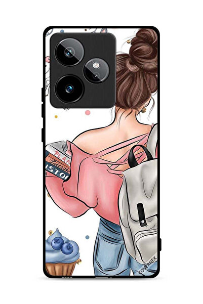 Covernex غطاء حماية لهاتف Realme GT 7 5G برسومات كتب وفن يد فتاة