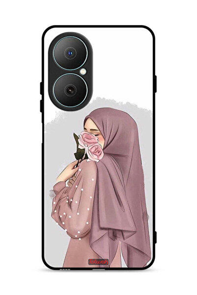 Tolwak غطاء حماية لهاتف هواوي نوفا Y73 برسومات فتاة تحمل ورودًا