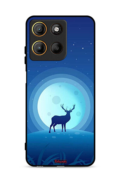 Tolwak غطاء حماية موتورولا موتو جي 15 بتصميم غزال