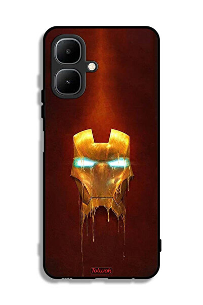Tolwak غطاء حماية لهاتف تكنو بوب 10 بطبعة الرجل الحديدي من مارفل كوميكس