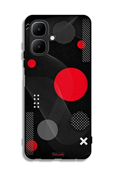 Tolwak غطاء حماية لهاتف إنفينيكس سمارت 10 بنمط دائري ومتقاطع