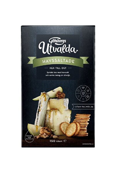 GÖTEBORGS Utvalda Havssaltade- Zeytinyağlı ve Deniz tuzlu kraker BabaPanda