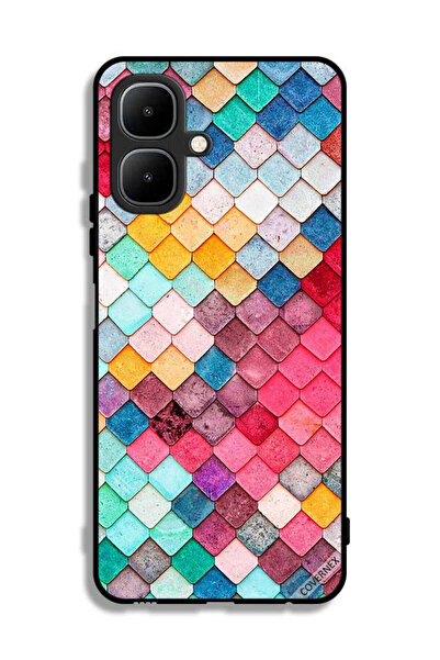 Covernex غطاء حماية لهاتف إنفينيكس سمارت 10 بنقشة مربعة ماسية