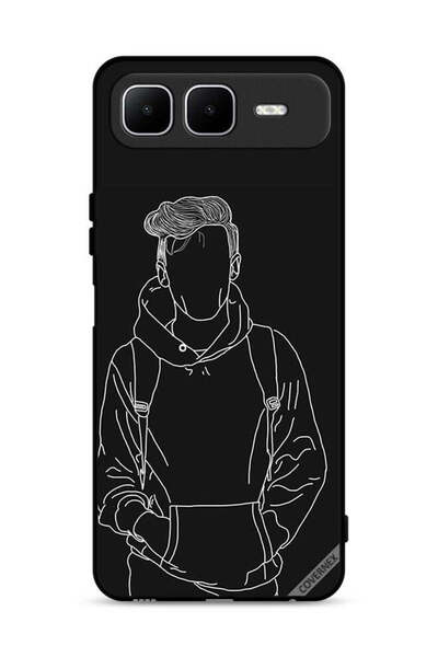 Covernex غطاء حماية لهاتف إنفينيكس سمارت ١٠ بلس، رسمة جاكيت بوي