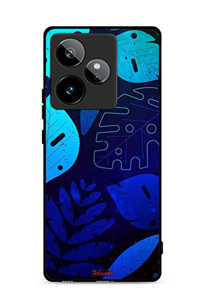 Tolwak Realme GT 7 5G Protective Case Cover Leaves Pattern