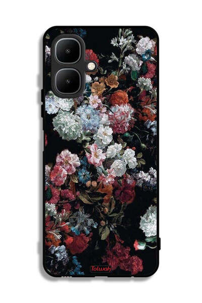 Tolwak Infinix Smart 10 Protective Case Cover Vintage Roses