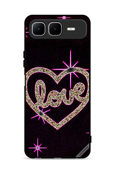 Covernex غطاء حماية لهاتف إنفينيكس سمارت 10 بلس بتصميم قلب الحب