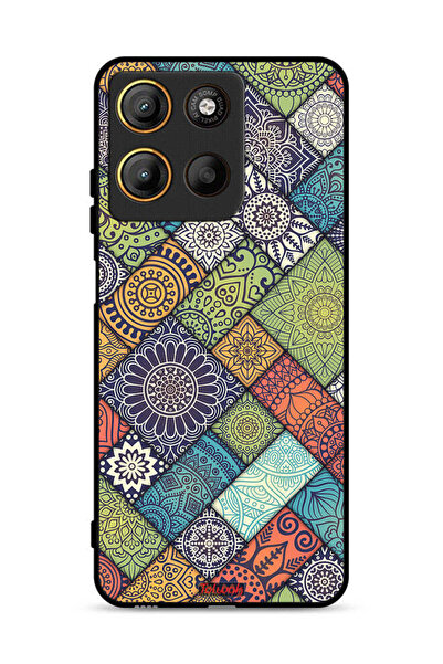 Tolwak غطاء حماية لهاتف موتورولا موتو جي 15 بنمط ماندالا