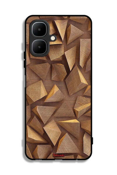 Tolwak Infinix Smart 10 Protective Case Cover Wood Pieces Art