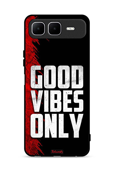 Tolwak غطاء حماية لهاتف Infinix Smart 10 Plus - Good Vibes Only