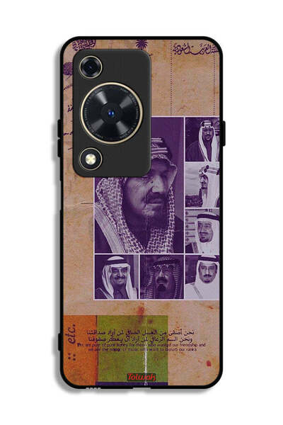 Tolwak غطاء حماية لهاتف هواوي نوفا Y72S - صور قديمة لملوك السعودية