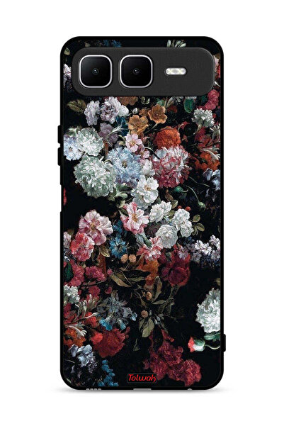 Tolwak غطاء حماية لهاتف إنفينيكس سمارت ١٠ بلس بنقشة الورود العتيقة