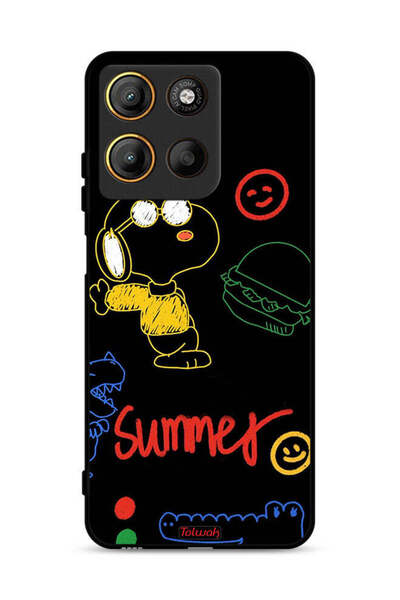 Tolwak غطاء حماية لهاتف موتورولا موتو جي 15 - ملصق صيفي