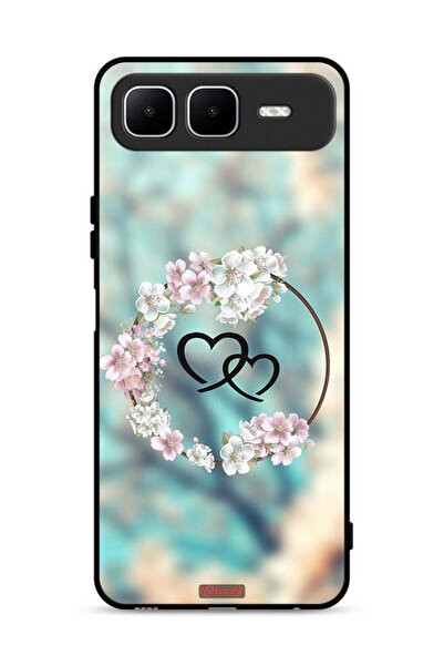 Tolwak غطاء حماية لهاتف إنفينيكس سمارت ١٠ بلس برسومات قلوب وخواتم فنية