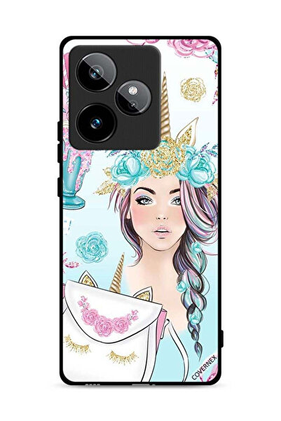 Covernex غطاء حماية لهاتف Realme GT 7T 5G مزين برسومات رموش على الحقيبة وفتاة...