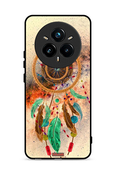Tolwak غطاء حماية لهاتف Realme 14 Pro 5G بتصميم ريش ماندالا معلق