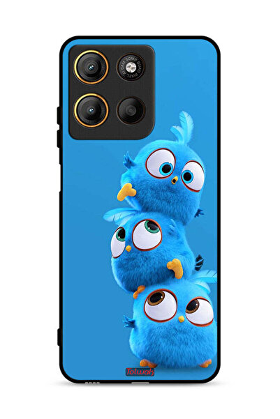 Tolwak غطاء حماية لهاتف موتورولا موتو جي 15 بنقشة طيور لطيفة