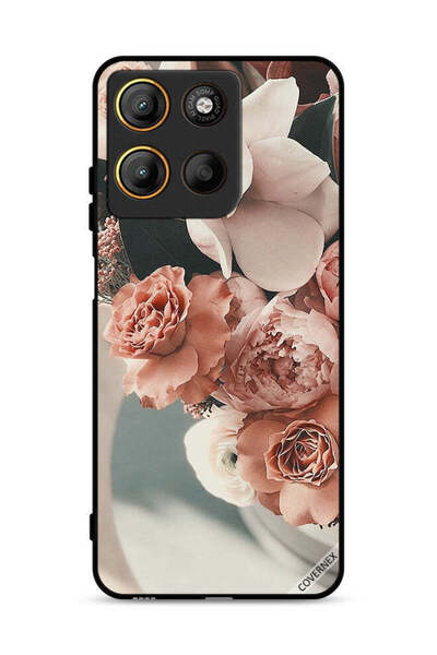 Covernex غطاء حماية لهاتف موتورولا موتو جي 15، باقة من أزهار الخوخ الجميلة