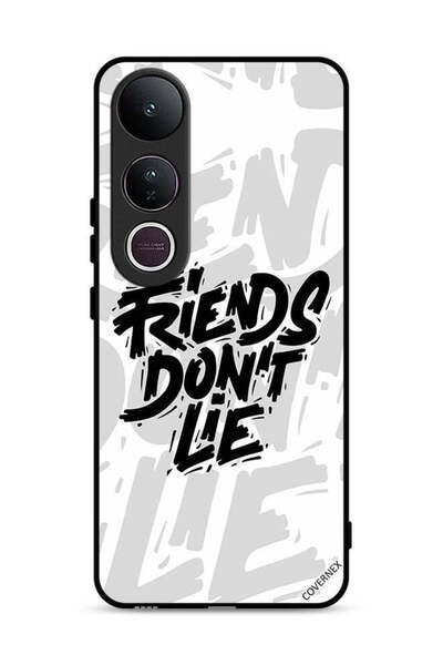 Covernex غطاء حماية لهاتف Vivo V50 Lite بطبعة "أصدقاء الخط لا يكذبون"