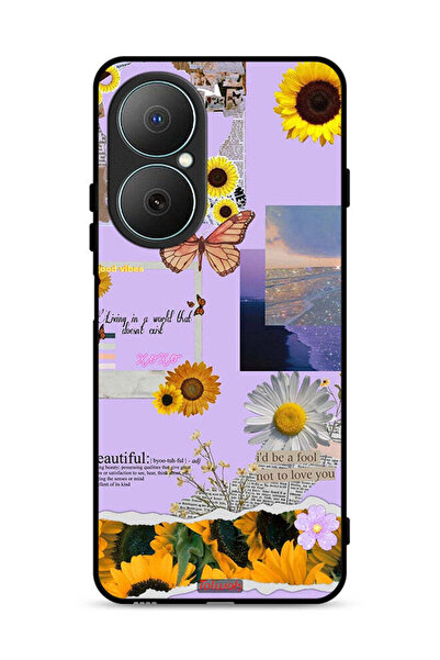 Tolwak غطاء حماية لهاتف هواوي نوفا Y73 بملصقات عباد الشمس الجميلة