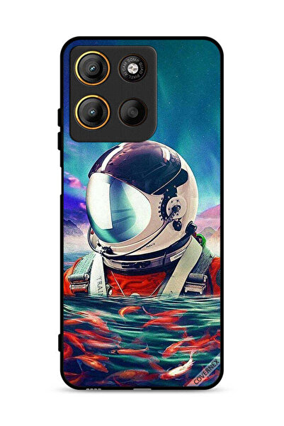 Covernex غطاء حماية موتورولا موتو جي 15 بتصميم رائد فضاء برسومات أسماك بحرية