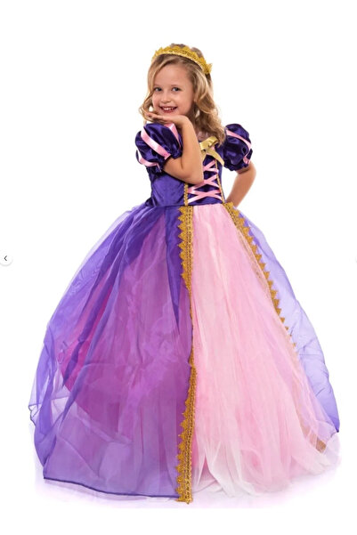 Kids Kız Çocuk Rapunzel Kostüm