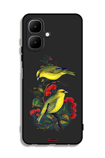 Tolwak غطاء حماية لهاتف إنفينيكس سمارت 10 بطبعة طيور