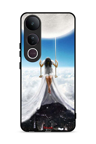 Tolwak غطاء حماية فيفو V50 لايت بتصميم غيوم القمر وفن المدينة