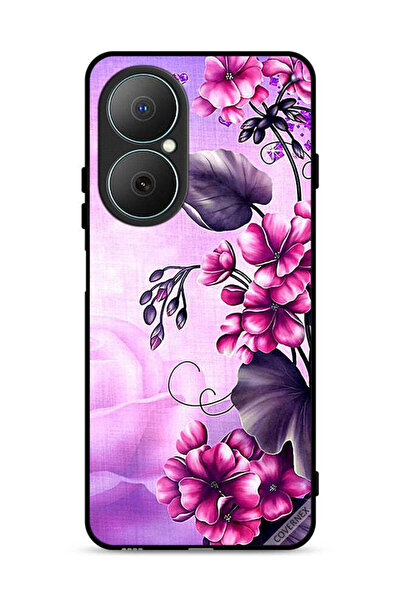 Covernex غطاء حماية لهاتف هواوي نوفا Y73 بخلفية زهور رومانسية