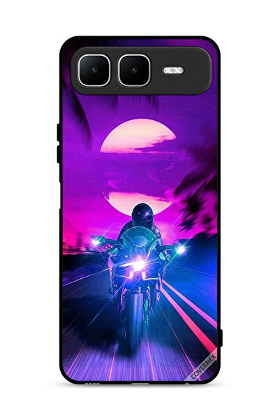 Covernex غطاء حماية من إنفينيكس سمارت ١٠ بلس، خلفية رجل على دراجة