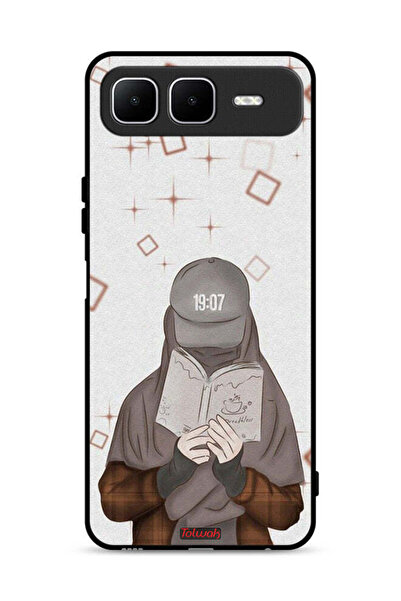 Tolwak غطاء حماية لهاتف إنفينيكس سمارت ١٠ بلس - فتاة تقرأ الفن